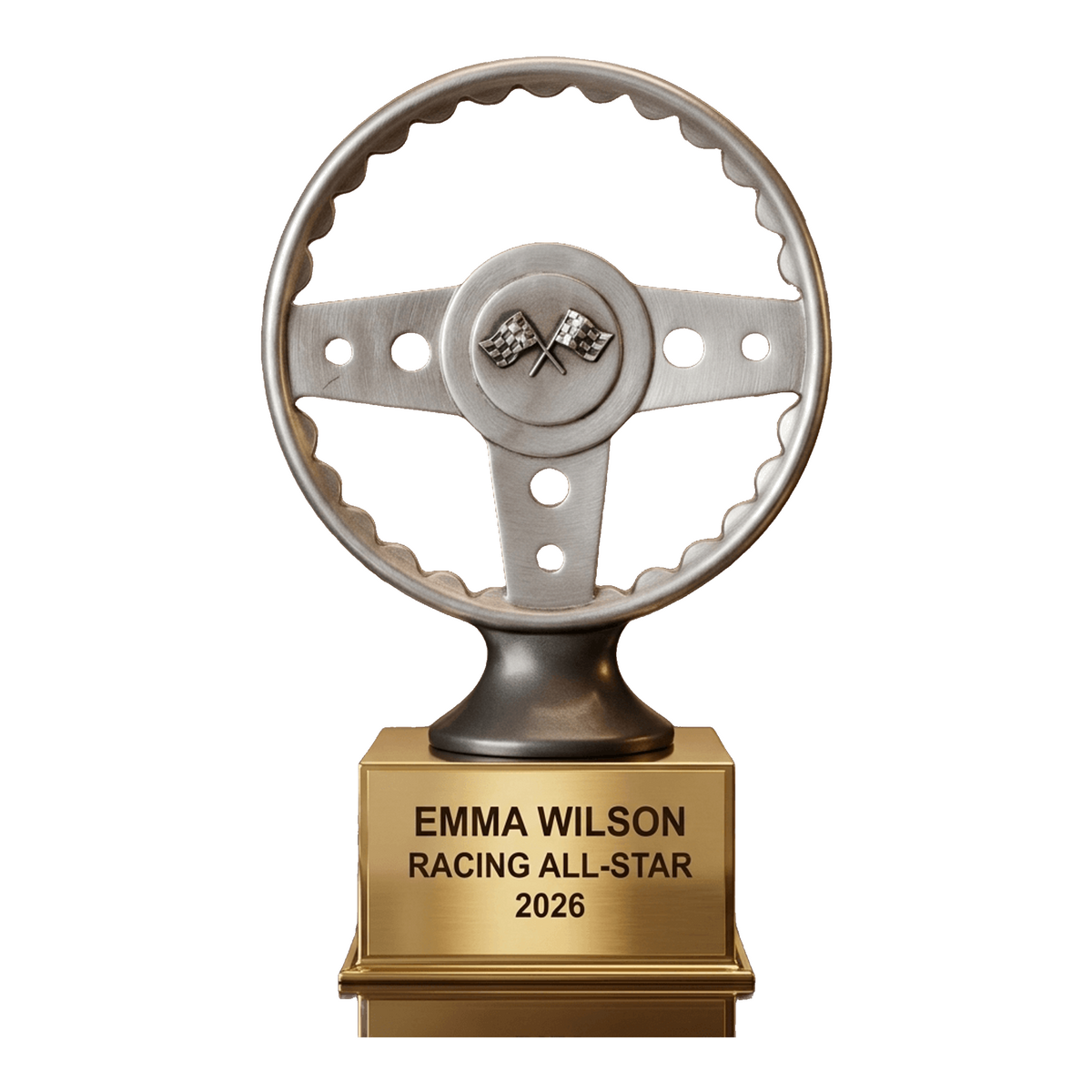 Personalized | Racing Award | Custom Engraved | Steering Wheel | Trophy | Custom | Engraved | Motorsports | Car | Award | Driver | Karting