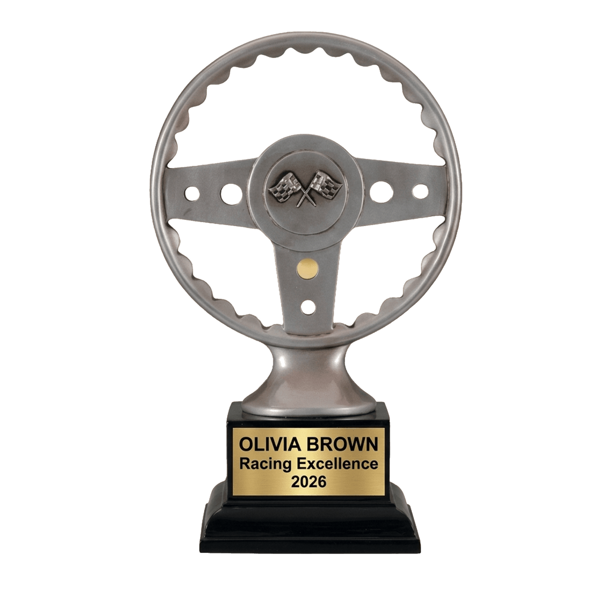 Personalized | Racing Award | Custom Engraved | Racing Trophy | Motorsports Award | Steering Wheel | Car Show | Karting | MVP