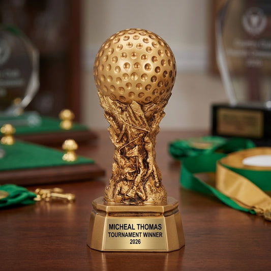 Personalized | Golf Award | Custom Engraved | Golf Trophy | Personalized Golf | Engraved Award | Tournament Prize | Longest Drive - View 2