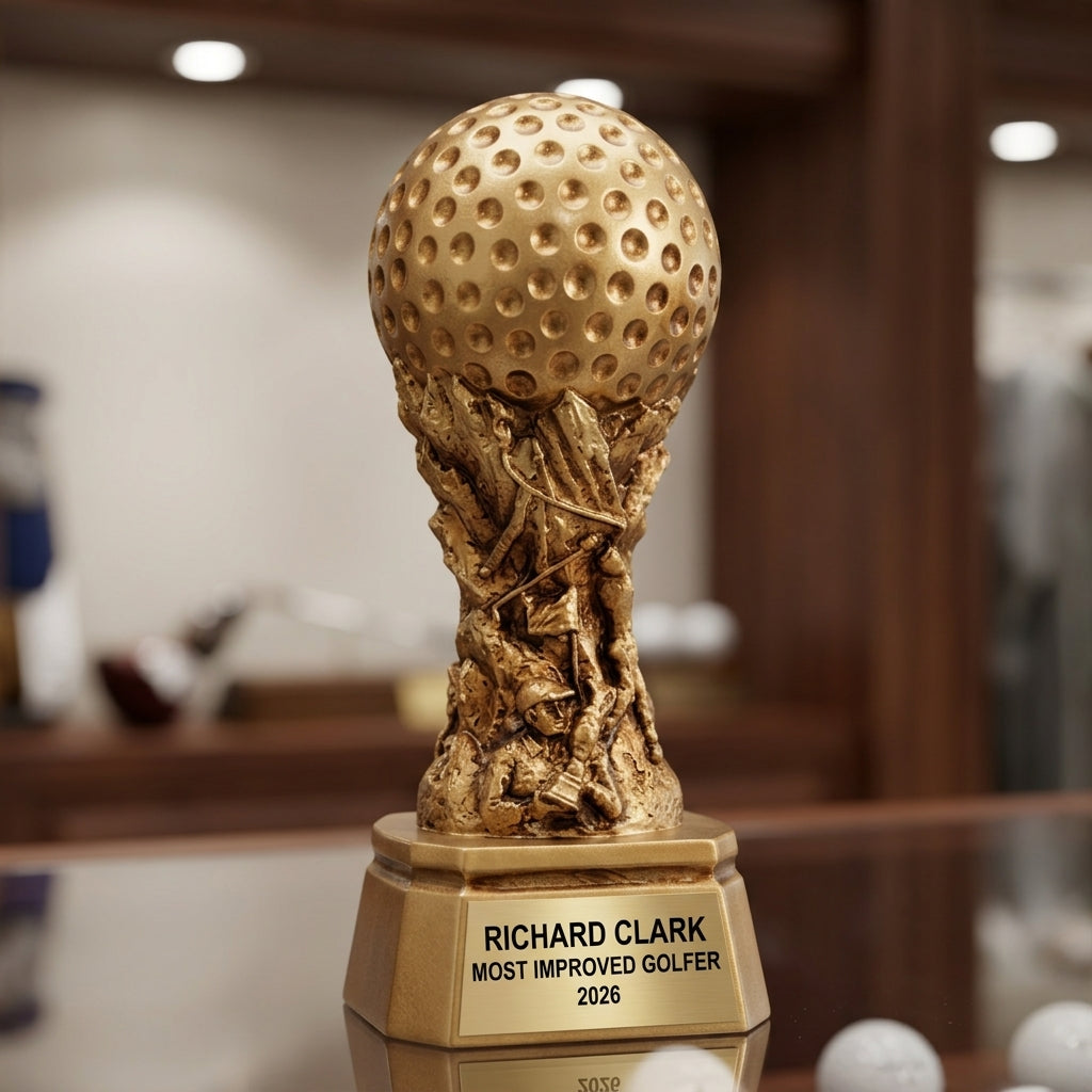 Personalized | Golf Award | Custom Engraved | Golf Trophy | Personalized Golf | Engraved Award | Tournament Prize | Longest Drive - View 3