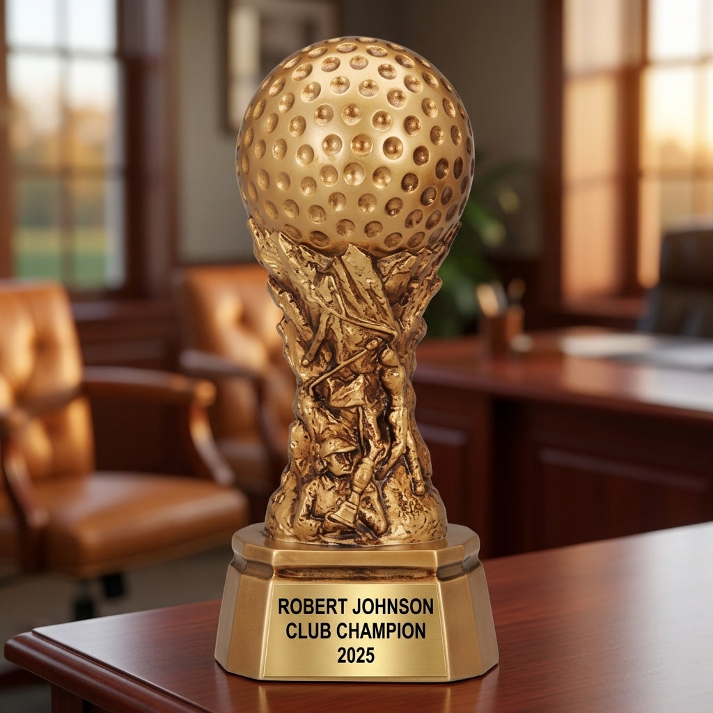 Personalized | Golf Award | Custom Engraved | Golf Trophy | Personalized Golf | Engraved Award | Tournament Prize | Longest Drive - View 4