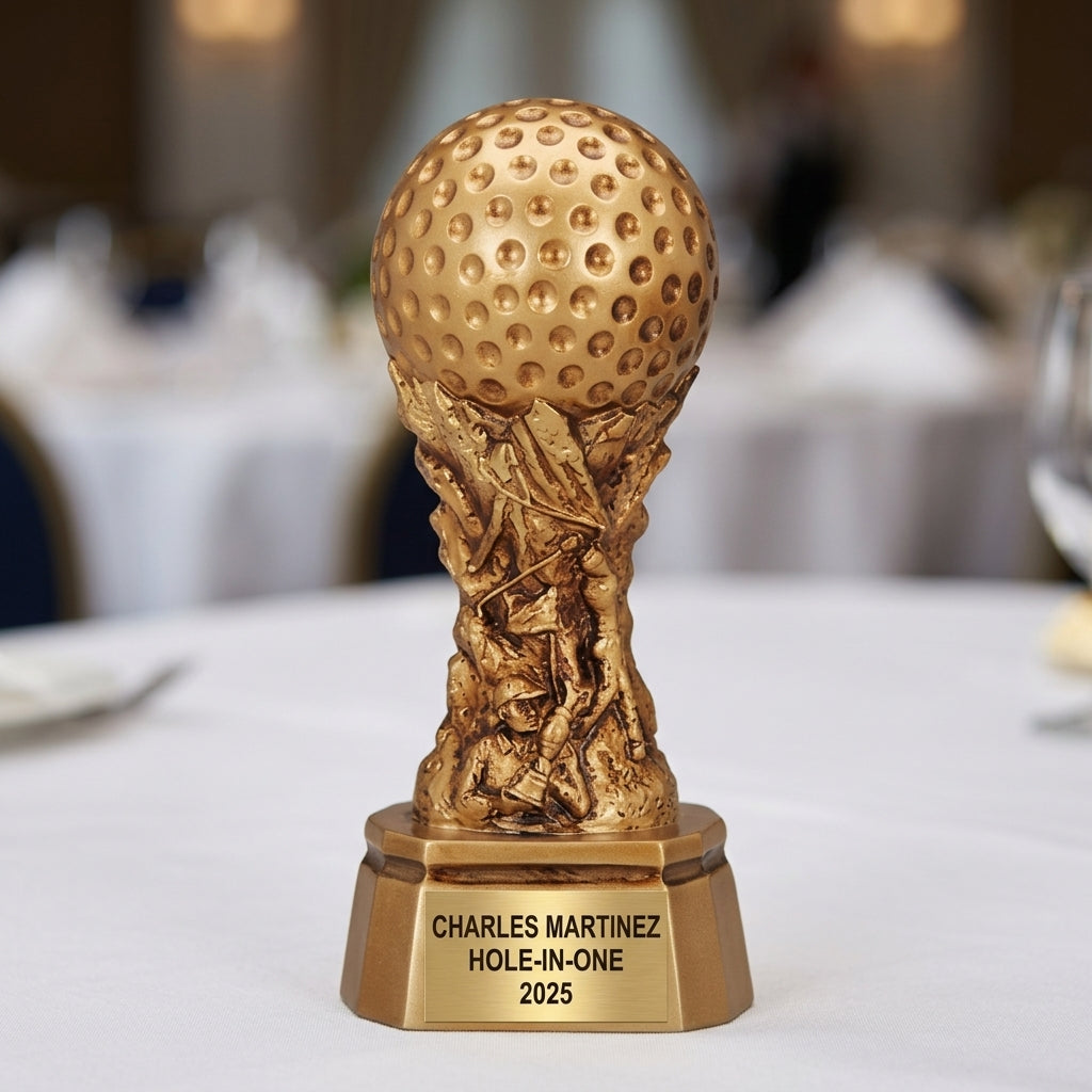Personalized | Golf Award | Custom Engraved | Golf Trophy | Personalized Golf | Engraved Award | Tournament Prize | Longest Drive - View 5
