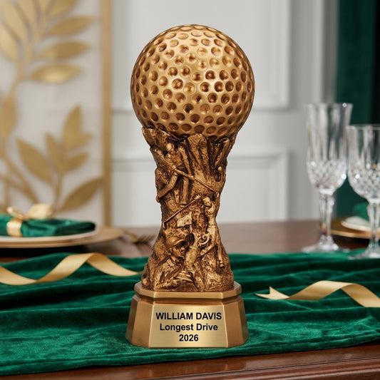 Personalized | Golf Award | Custom Engraved | Golf Trophy | Engraved Award | Custom Golf | Tournament Prize | Championship Trophy - View 2