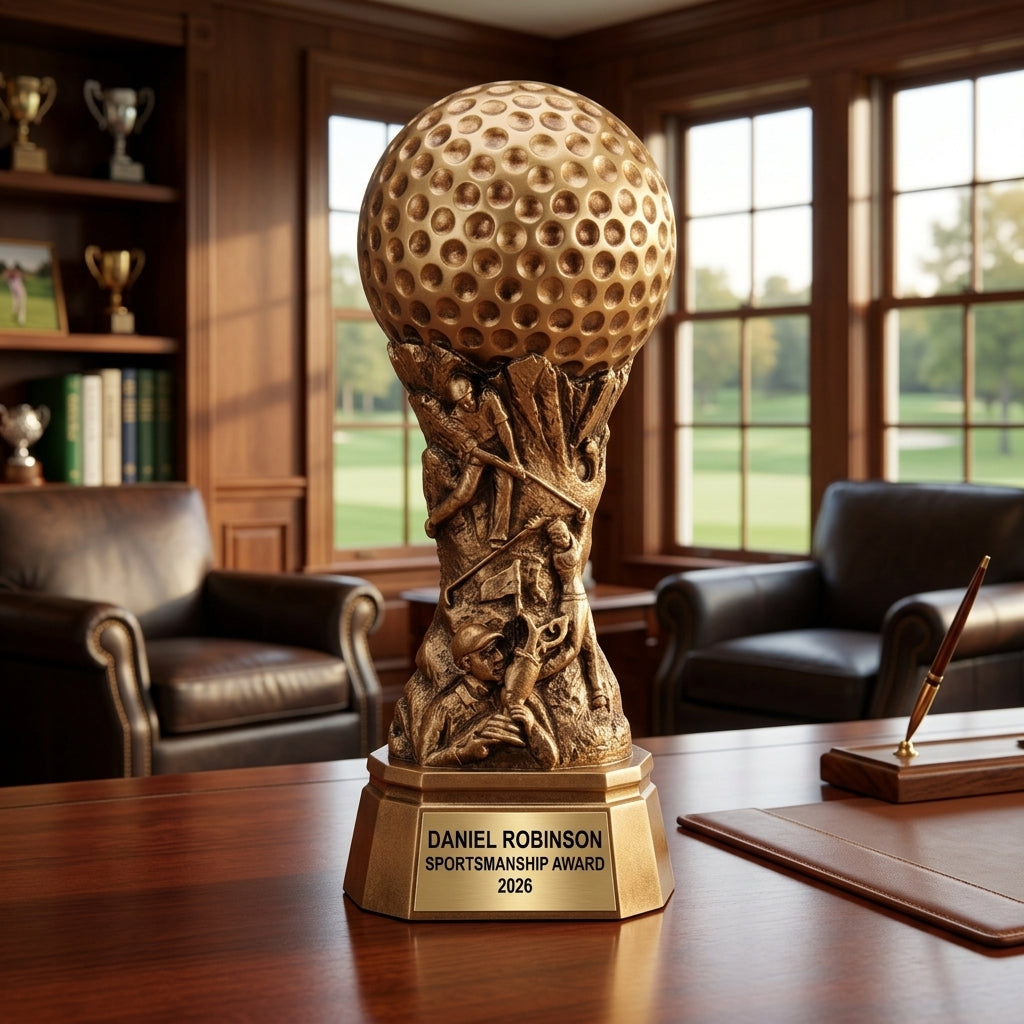 Personalized | Golf Award | Custom Engraved | Golf Trophy | Engraved Award | Custom Golf | Tournament Prize | Championship Trophy - View 4
