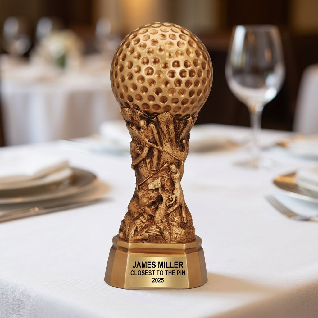 Personalized | Golf Award | Custom Engraved | Golf Trophy | Engraved Award | Custom Golf | Tournament Prize | Championship Trophy - View 5