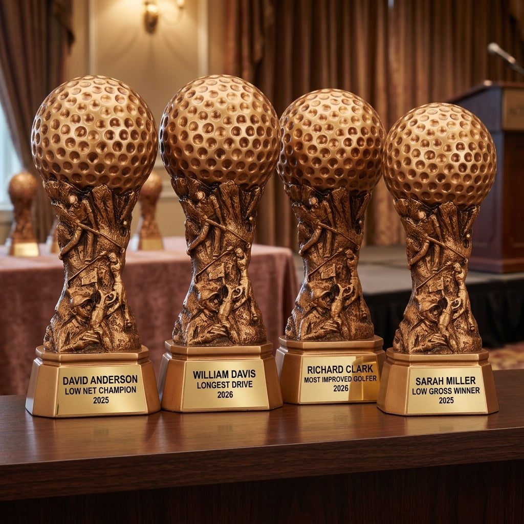 Personalized | Golf Award | Custom Engraved | Golf Trophy | Engraved Award | Custom Golf | Tournament Prize | Championship Trophy - View 6