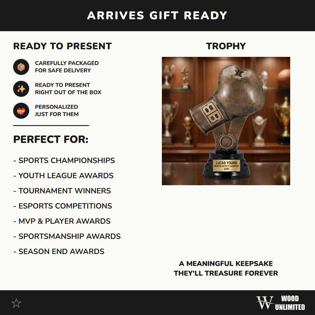 Personalized | Boxing Award | Custom Engraved | Boxing Trophy | Engraved Award | Custom Boxing | Champion Trophy | Youth Boxing