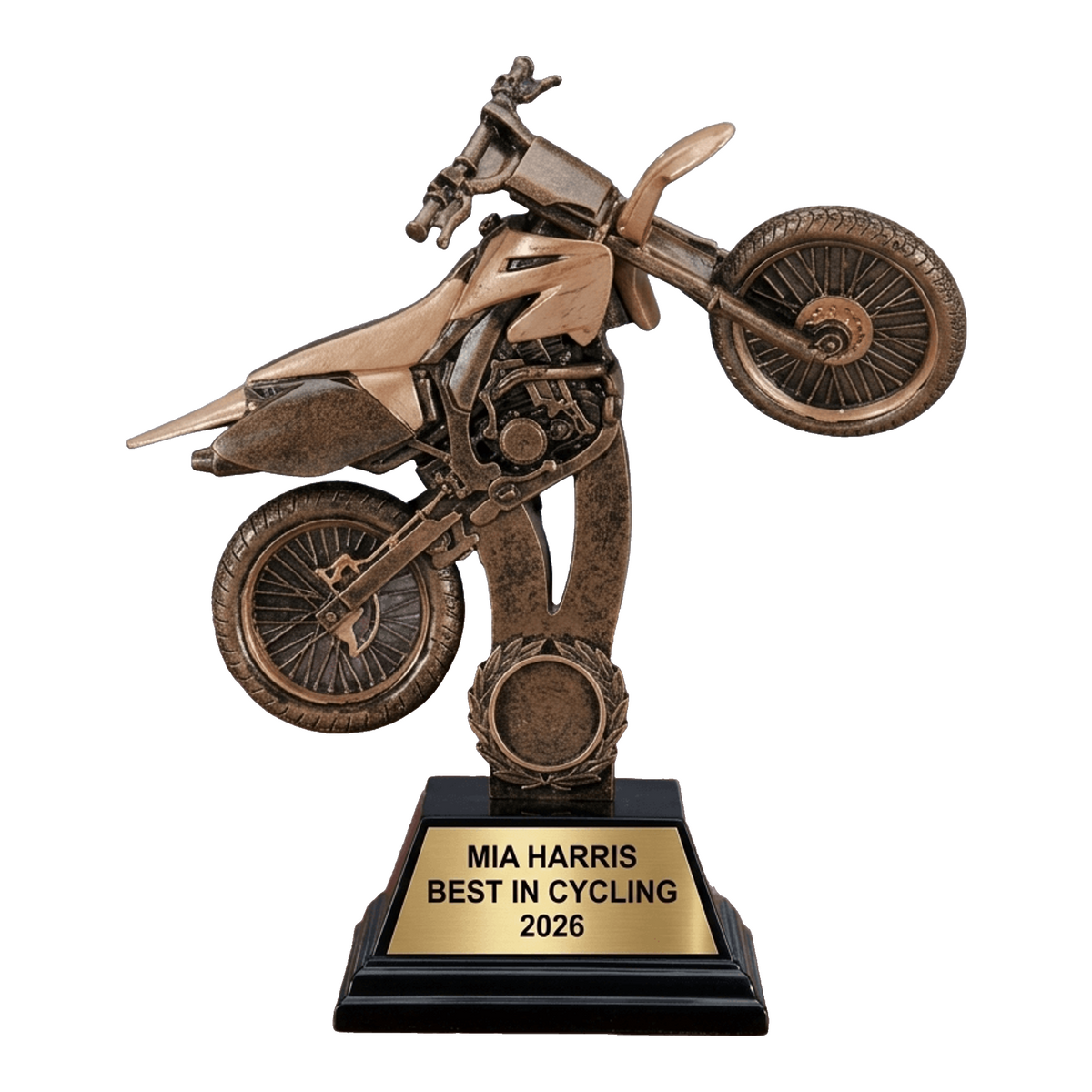 Personalized | Motocross Award | Custom Engraved | Dirt Bike | Motorcycle | Rider | Racing | Trophy | Award | Engraved | Custom | Youth