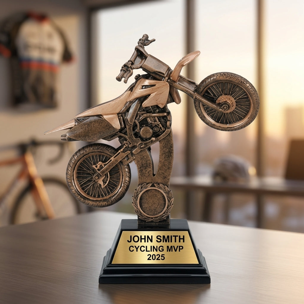 Personalized | Motocross Award | Custom Engraved | Dirt Bike | Motorcycle | Rider | Racing | Trophy | Award | Engraved | Custom | Youth - View 5