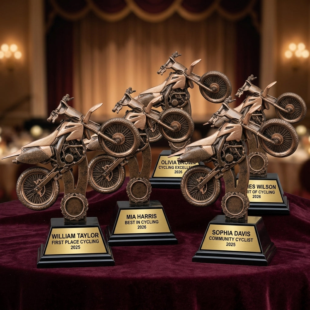 Personalized | Motocross Award | Custom Engraved | Dirt Bike | Motorcycle | Rider | Racing | Trophy | Award | Engraved | Custom | Youth - View 6