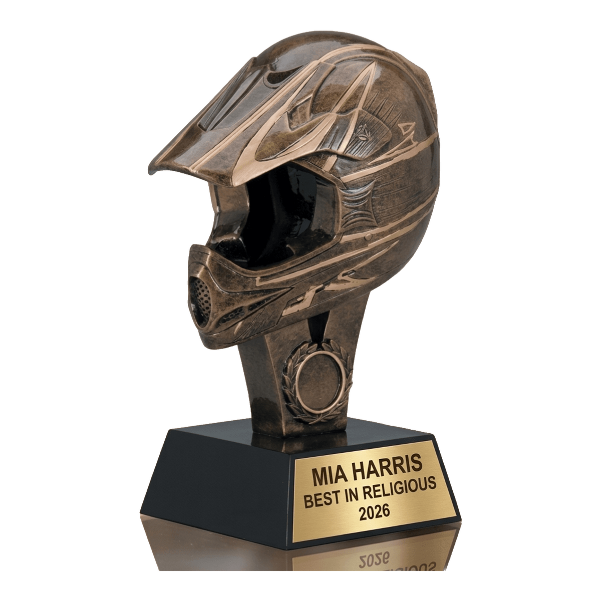 Personalized | Motocross Award | Custom Engraved | Motocross Trophy | Dirt Bike Award | Engraved Helmet | Custom Racing
