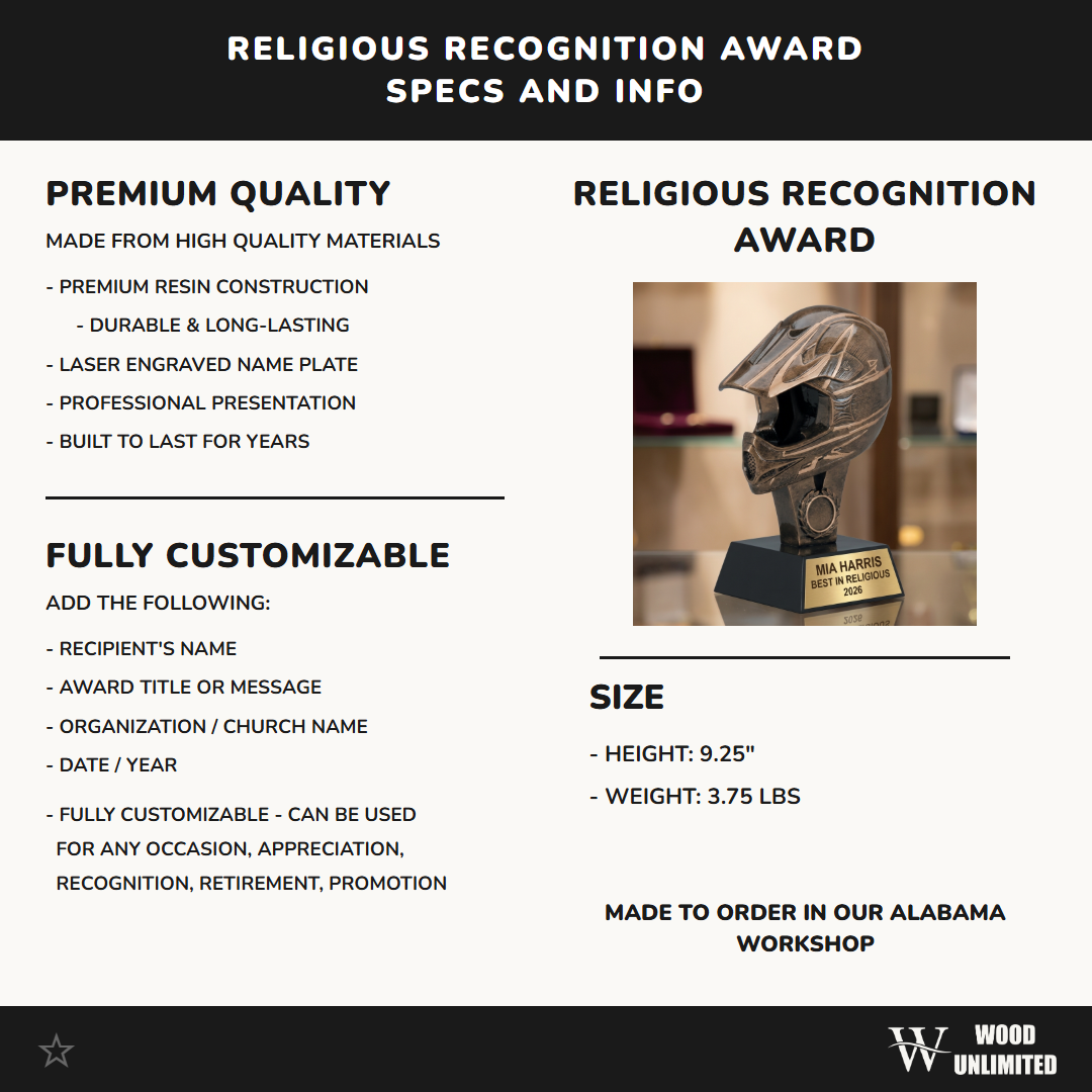 Personalized | Motocross Award | Custom Engraved | Motocross Trophy | Dirt Bike Award | Engraved Helmet | Custom Racing