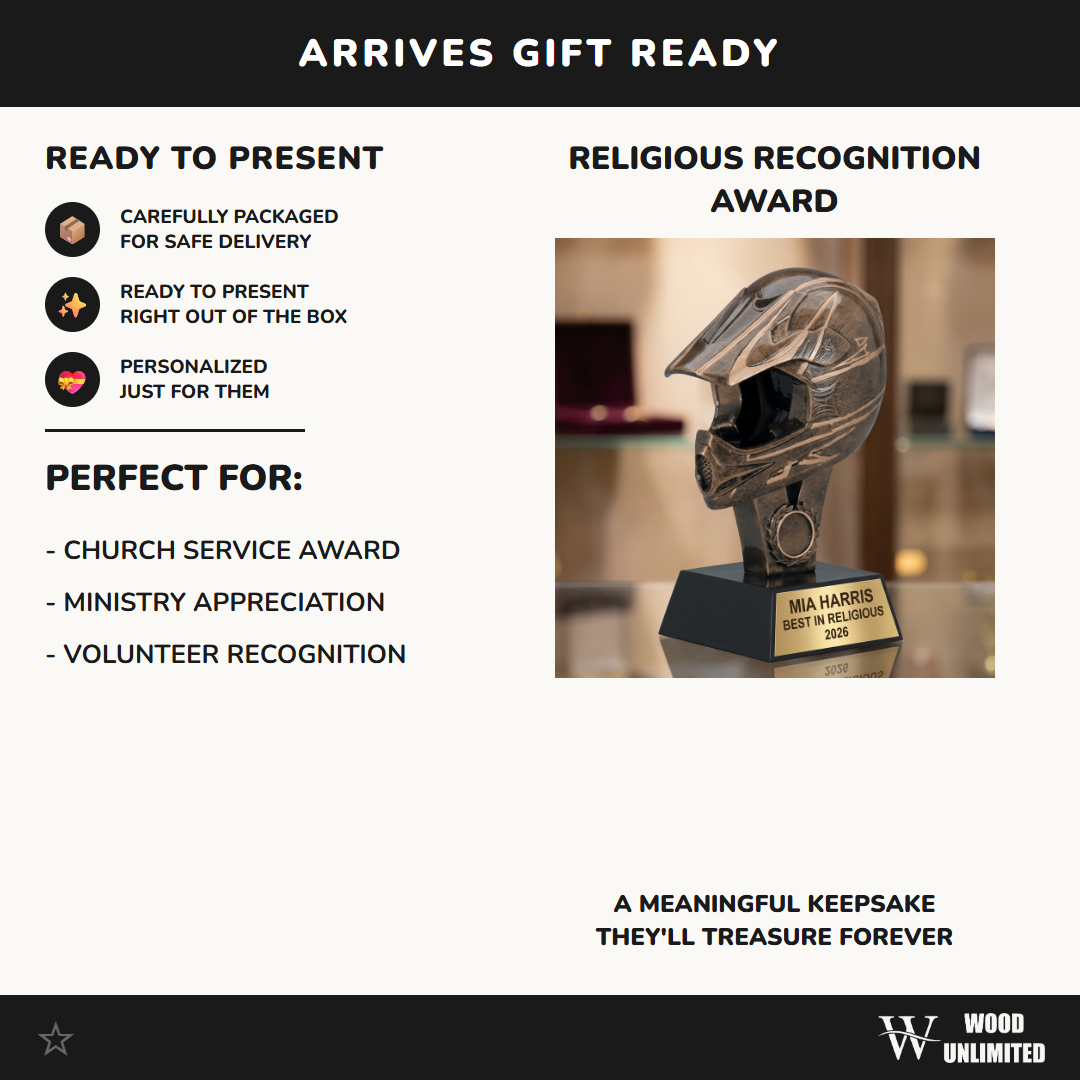 Personalized | Motocross Award | Custom Engraved | Motocross Trophy | Dirt Bike Award | Engraved Helmet | Custom Racing