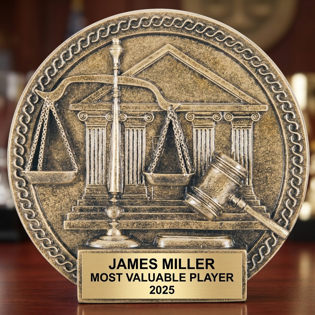 Personalized Law Enforcement Award - custom laser engraved - view 2