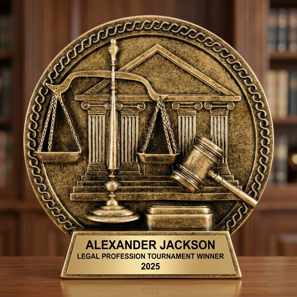 Personalized Law Enforcement Award - custom laser engraved - view 4