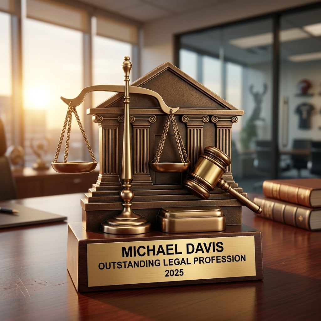 Personalized Law Enforcement Award - custom laser engraved - view 5