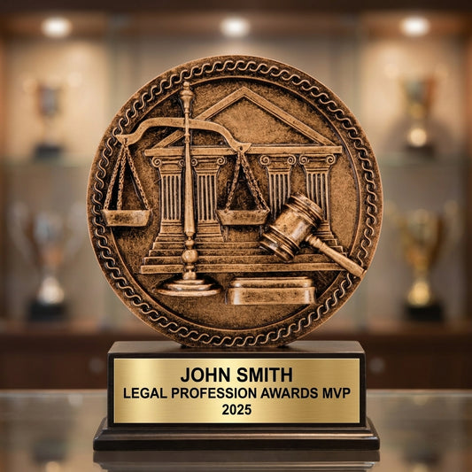 Personalized Law Enforcement Award - custom laser engraved - view 1
