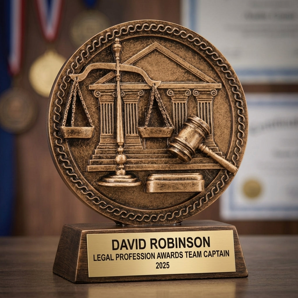 Personalized Law Enforcement Award - custom laser engraved - view 3