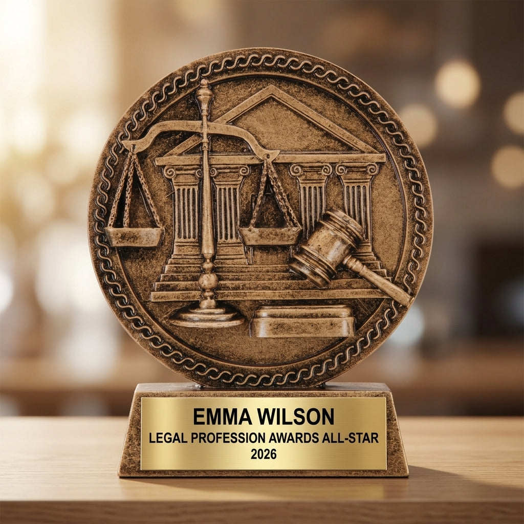 Personalized Law Enforcement Award - custom laser engraved - view 4