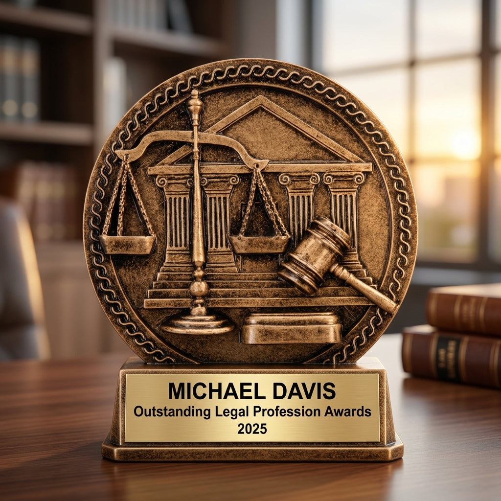 Personalized Law Enforcement Award - custom laser engraved - view 5