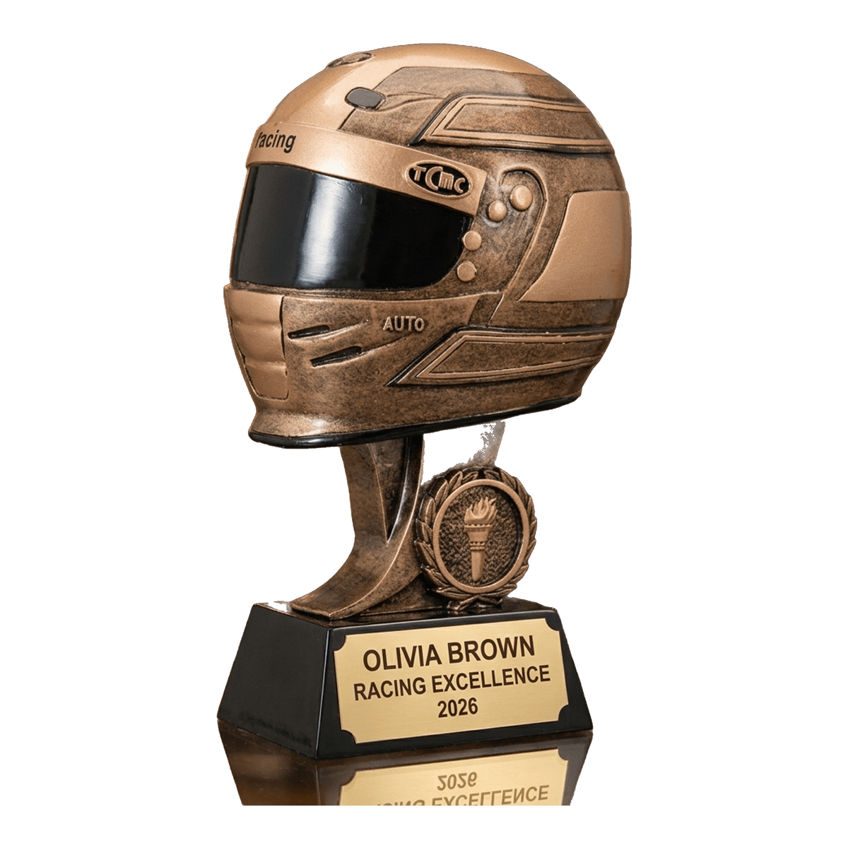 Personalized | Racing Award | Custom Engraved | Racing Helmet | Motorsports Trophy | Driver Award | Race Car | Personalized Gift