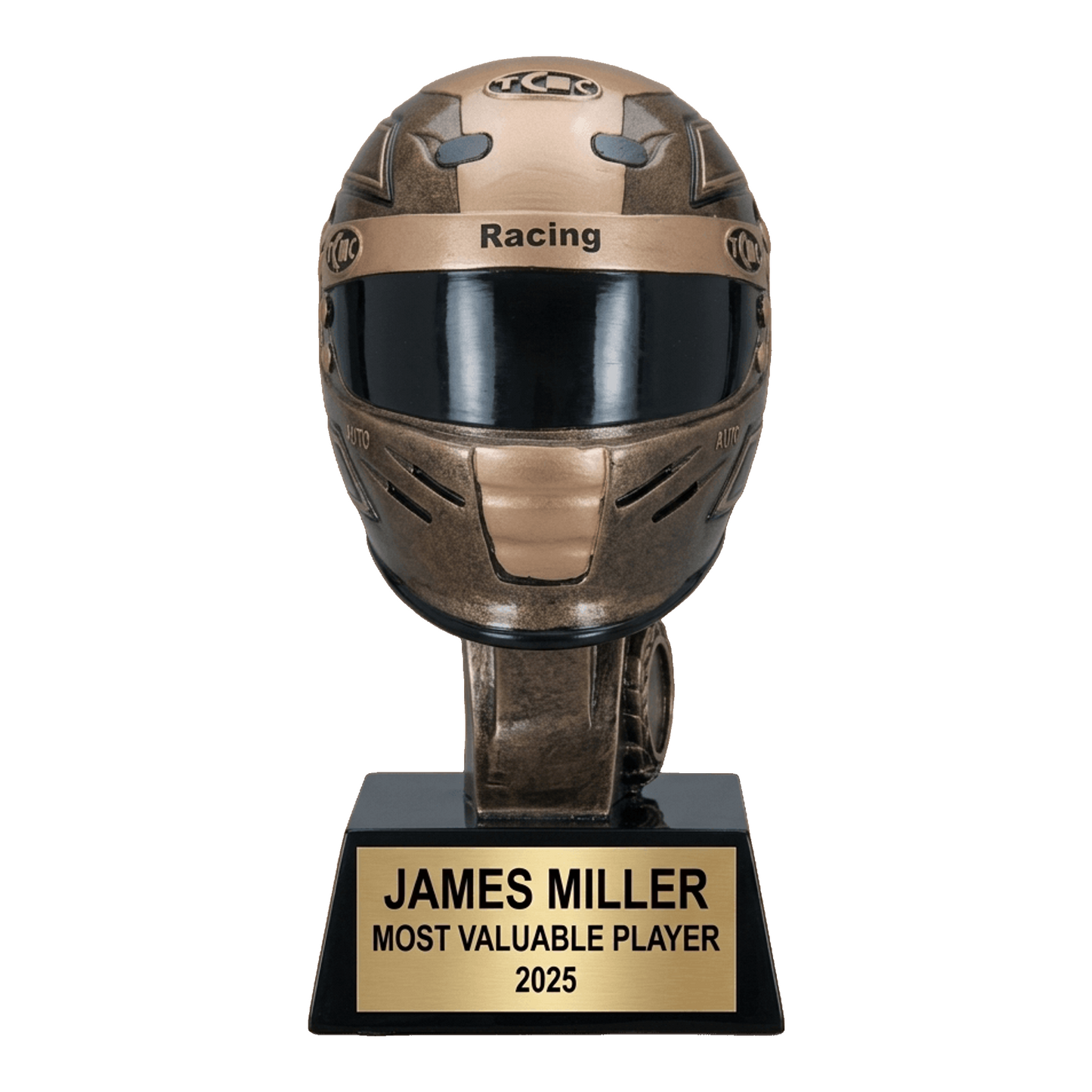 Personalized | Auto Racing Award | Custom Engraved | Racing Helmet | Motorsports Trophy | Personalized Award | Champion Winner