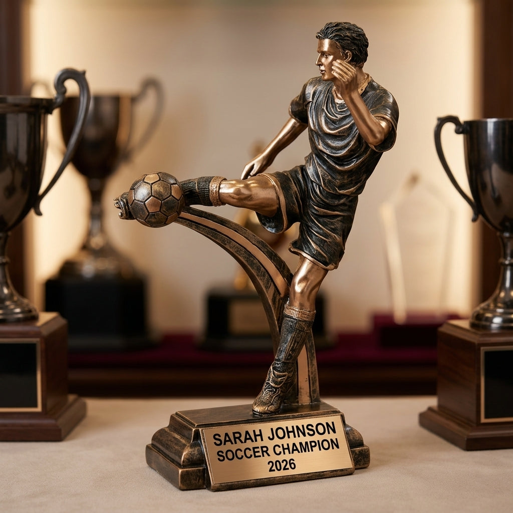 Soccer Award Trophy | Personalized | Custom Engraved | Soccer Trophy | MVP | Gift for Soccer Player | Youth Soccer - View 1