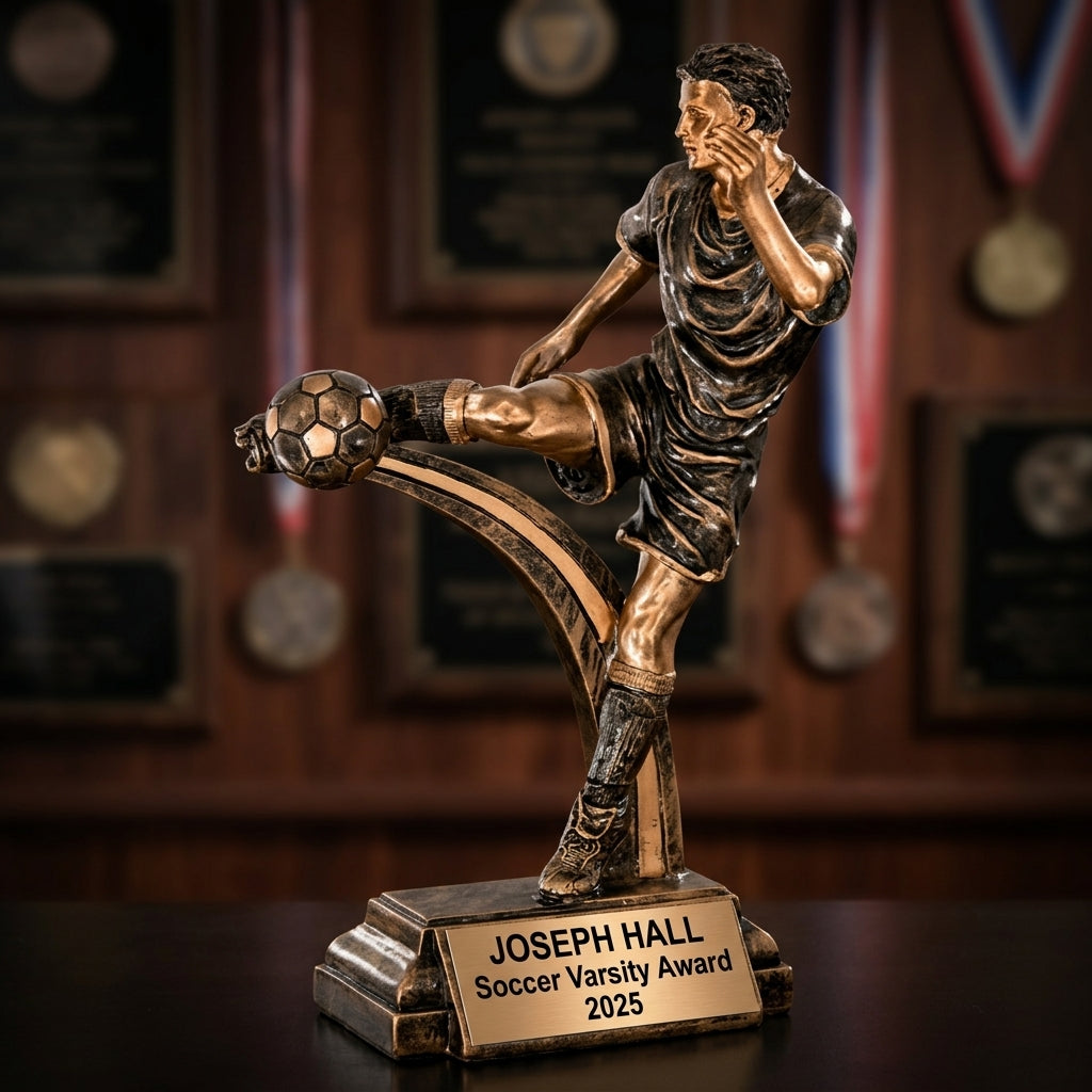 Soccer Award Trophy | Personalized | Custom Engraved | Soccer Trophy | MVP | Gift for Soccer Player | Youth Soccer - View 3