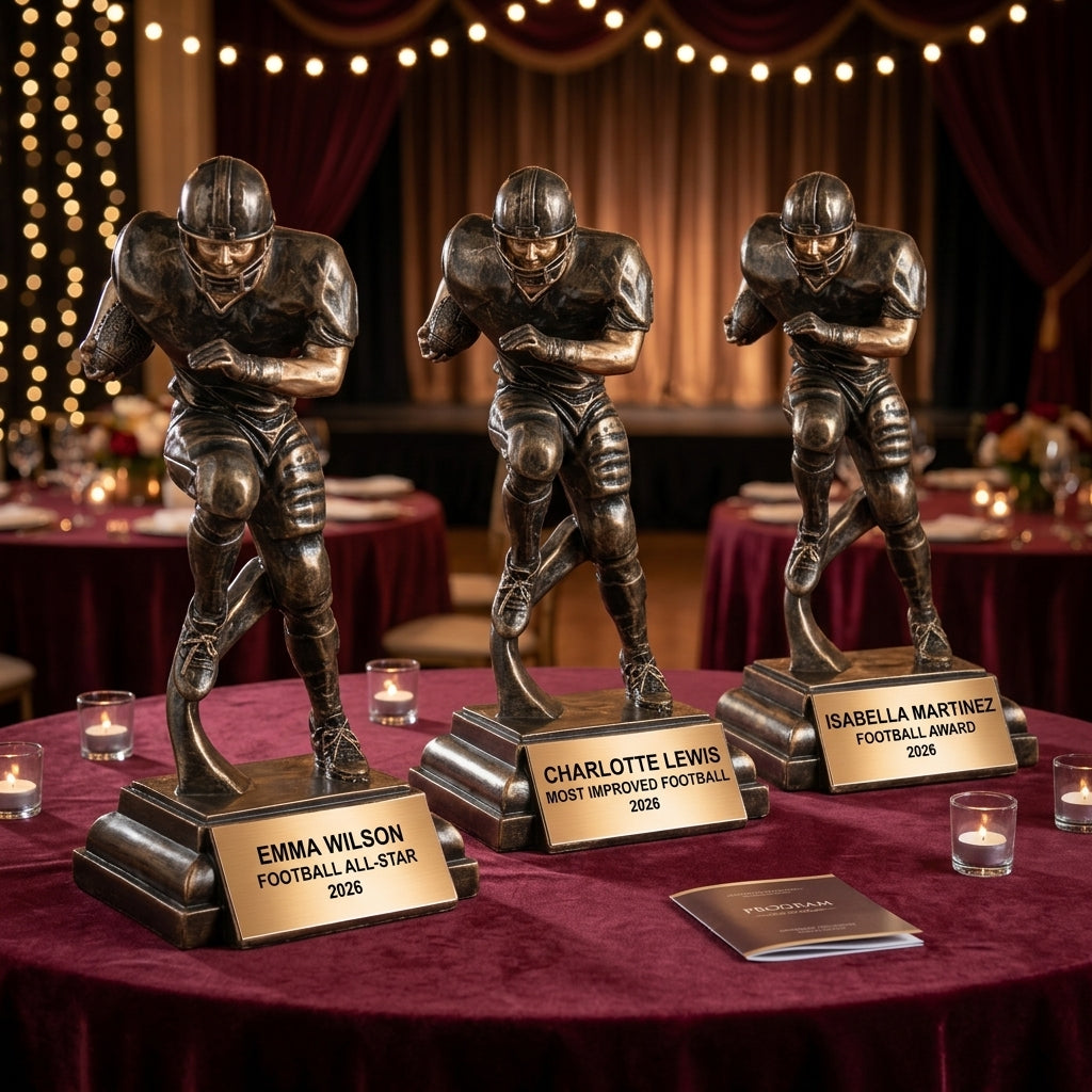 Football Trophy Award | Personalized | Custom Engraved | Football Player | Team Award | Coach Gift | End of Season Award - View 6