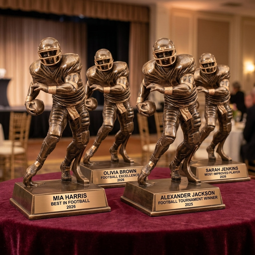 Football Award Trophy | Personalized | Custom Engraved | Football Gift | Team Award | Player Recognition | Football Trophy - View 6