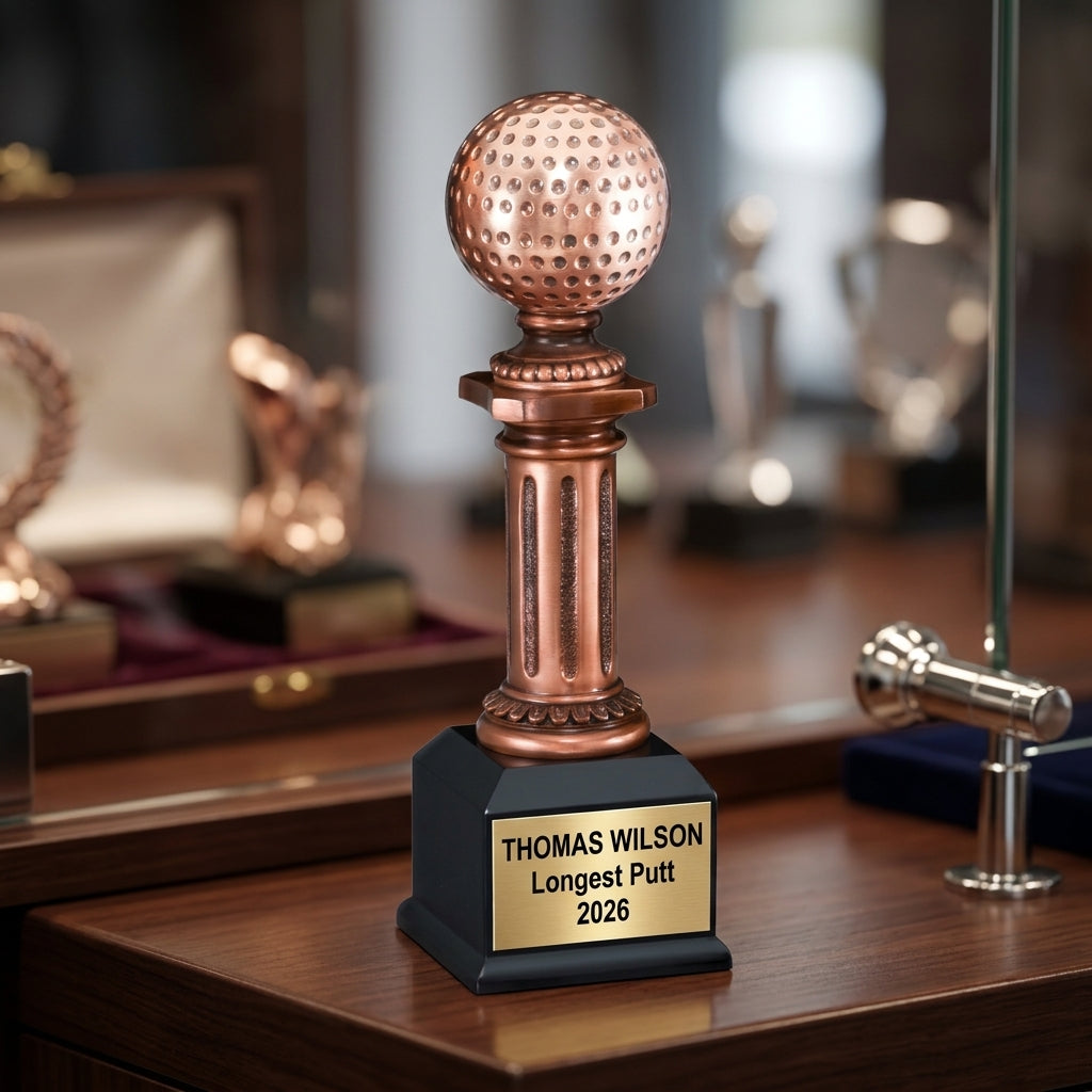 Personalized | Golf Award | Custom Engraved | Golf Trophy | Personalized Golf Award | Engraved Golf | Custom Golf Ball - View 3