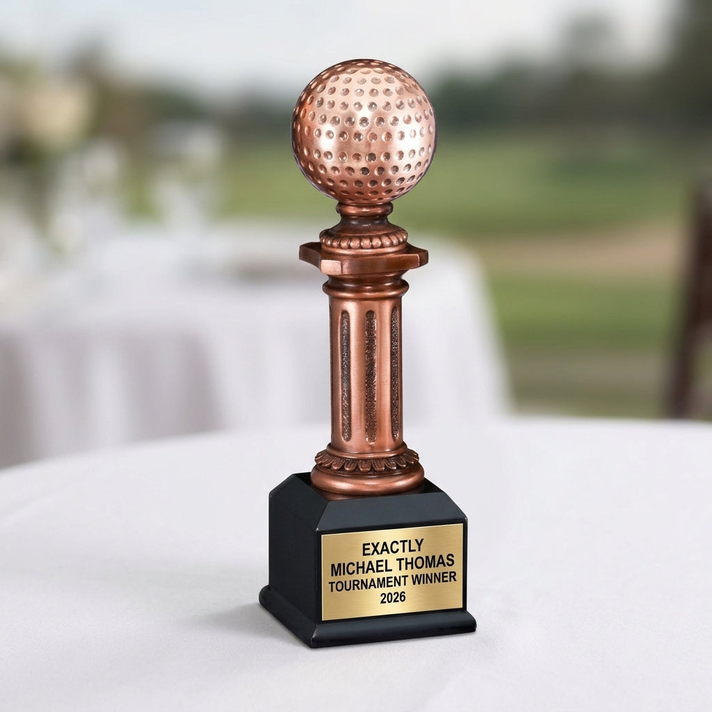Personalized | Golf Award | Custom Engraved | Golf Trophy | Personalized Golf Award | Engraved Golf | Custom Golf Ball - View 5