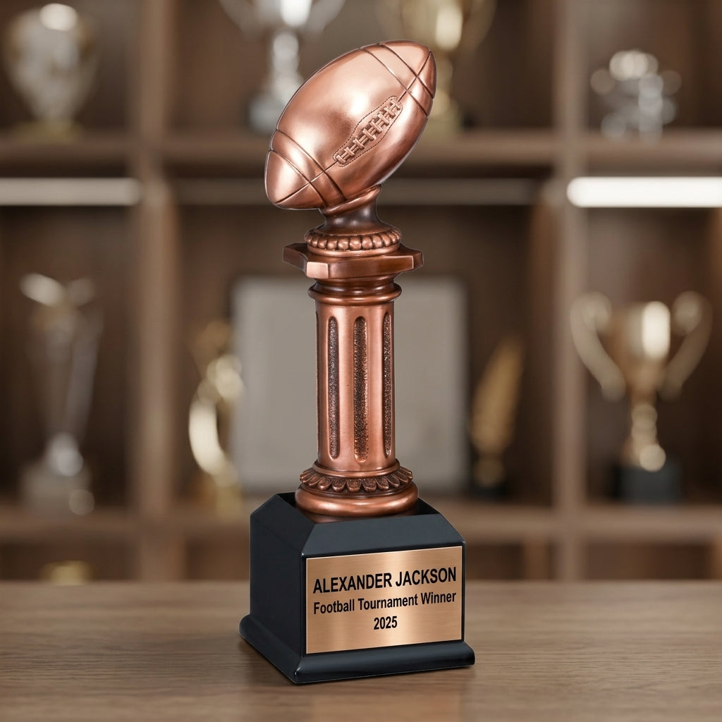 Football Trophy Award | Personalized | Custom Engraved | Football Award | Team Gift | Personalized Football Trophy | Football Coach Gift - View 4