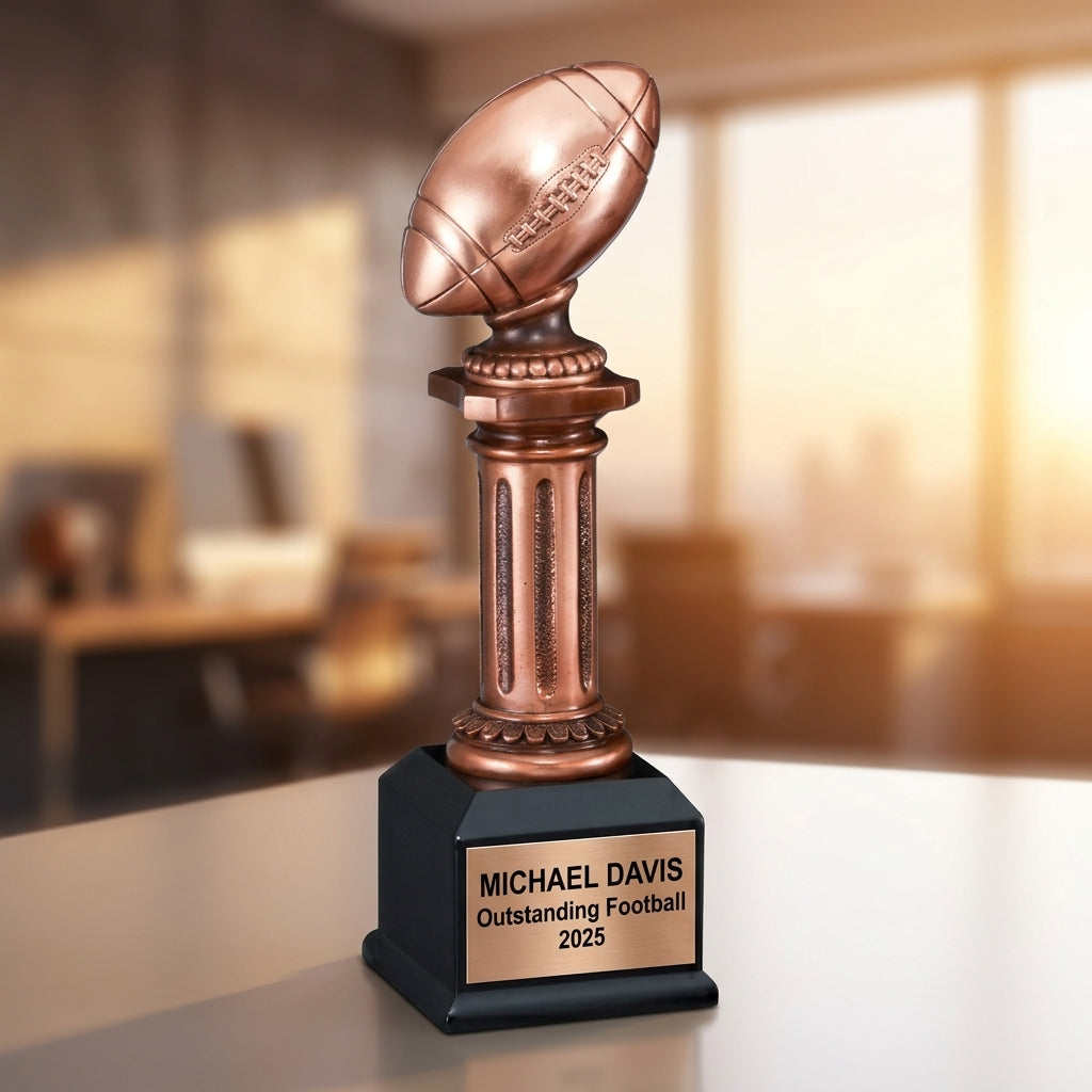 Football Trophy Award | Personalized | Custom Engraved | Football Award | Team Gift | Personalized Football Trophy | Football Coach Gift - View 5