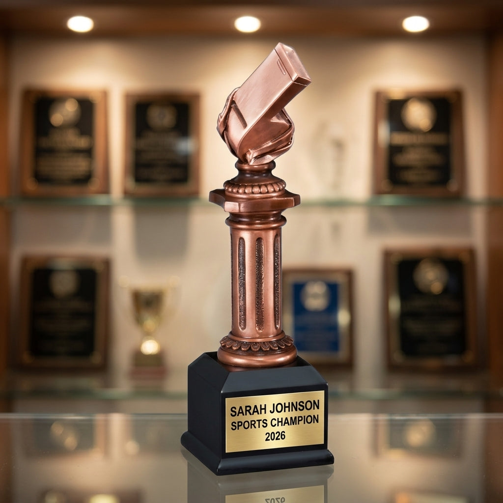 Personalized | Whistle Award | Custom Engraved | Coach Trophy | Referee Award | Whistle Engraved | Sports Official | PE Teacher - View 1