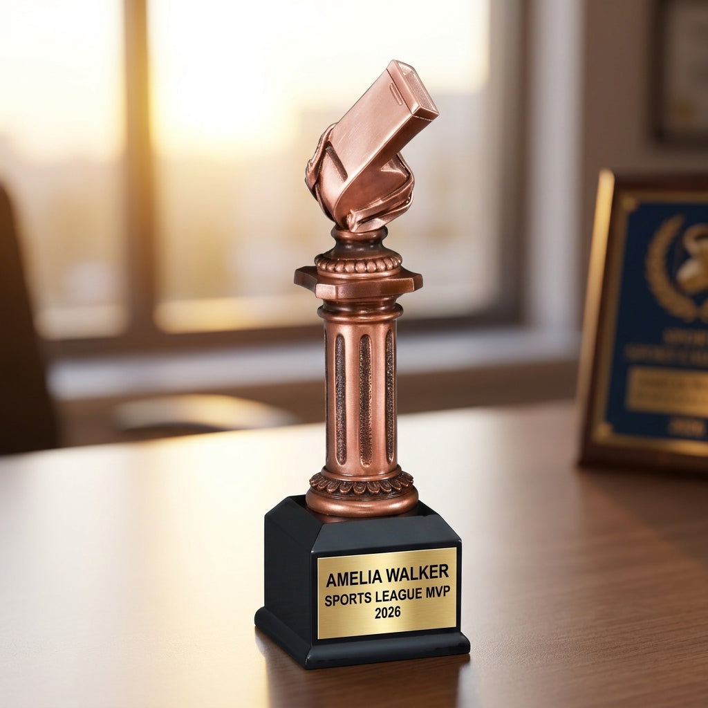 Personalized | Whistle Award | Custom Engraved | Coach Trophy | Referee Award | Whistle Engraved | Sports Official | PE Teacher - View 5