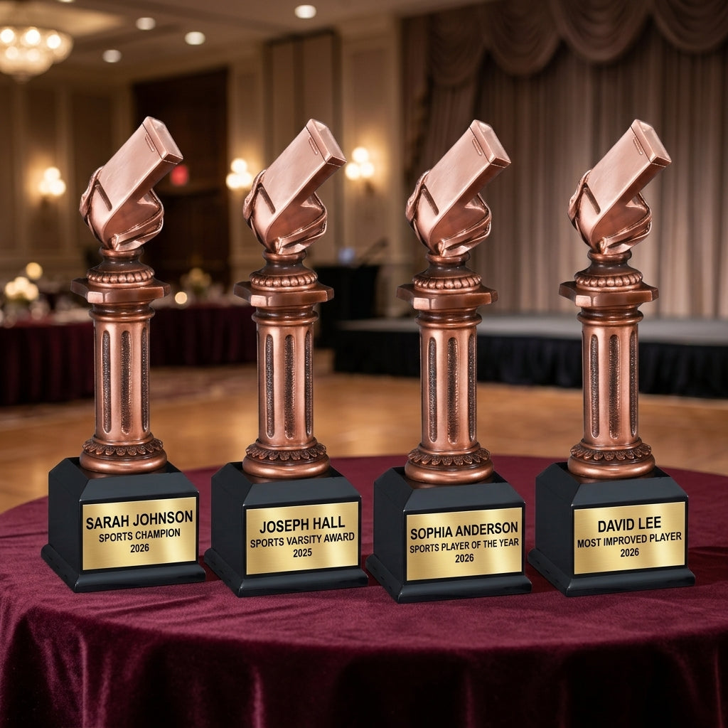 Personalized | Whistle Award | Custom Engraved | Coach Trophy | Referee Award | Whistle Engraved | Sports Official | PE Teacher - View 6