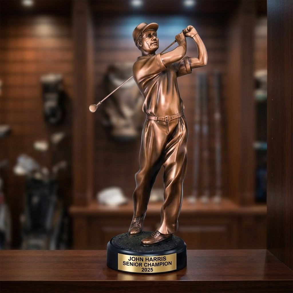 Personalized | Golf Award | Custom Engraved | Golf Trophy | Personalized Golf | Custom Award | Engraved Golfer | Tournament Prize - View 3
