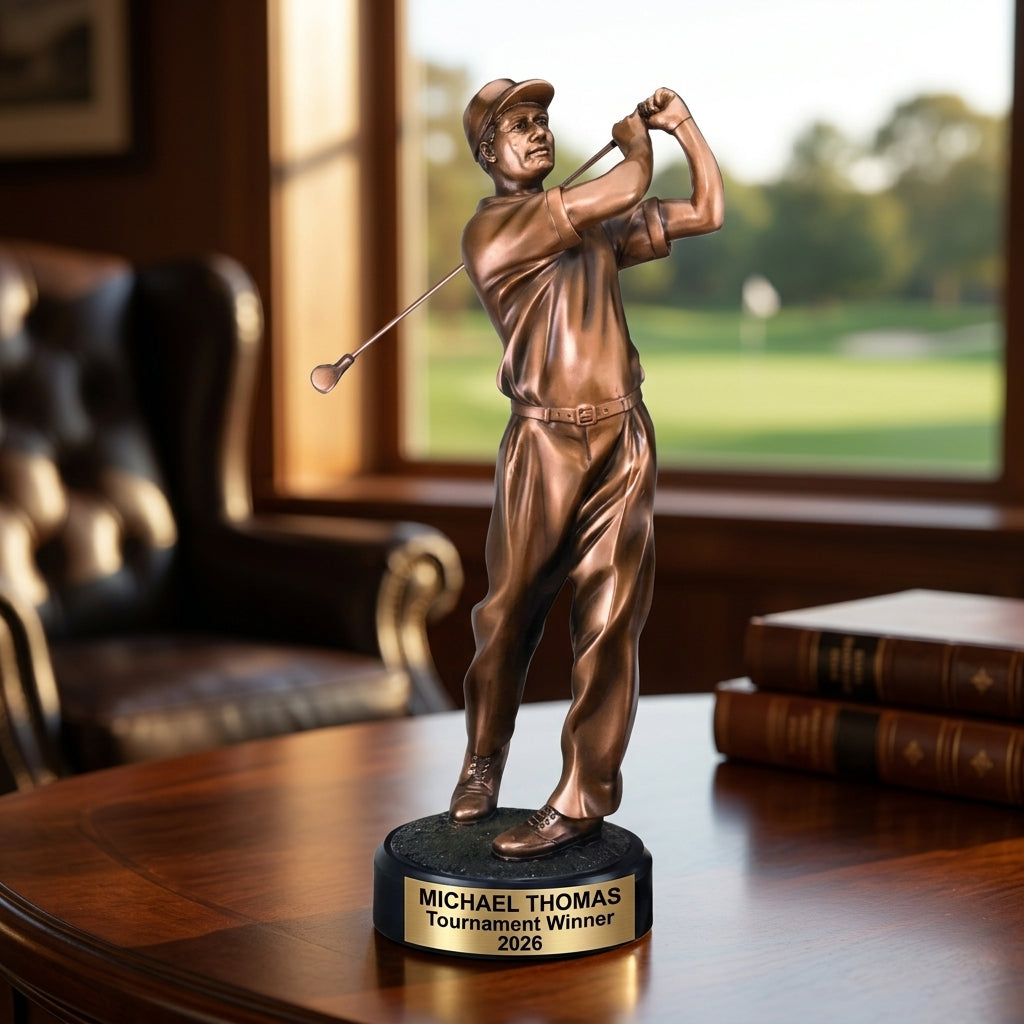Personalized | Golf Award | Custom Engraved | Golf Trophy | Personalized Golf | Custom Award | Engraved Golfer | Tournament Prize - View 4