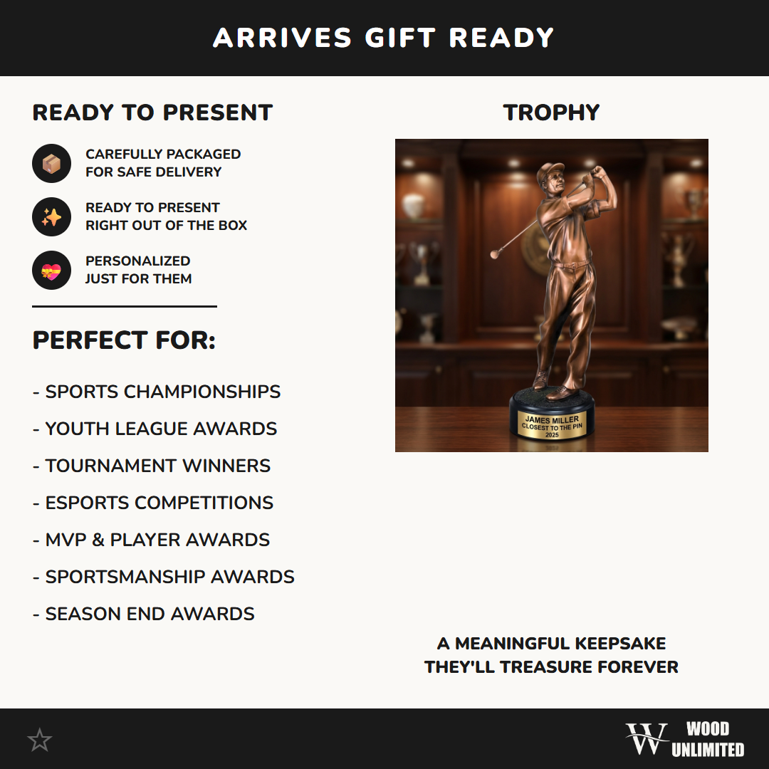 Personalized | Golf Award | Custom Engraved | Golf Trophy | Personalized Golf | Custom Award | Engraved Golfer | Tournament Prize