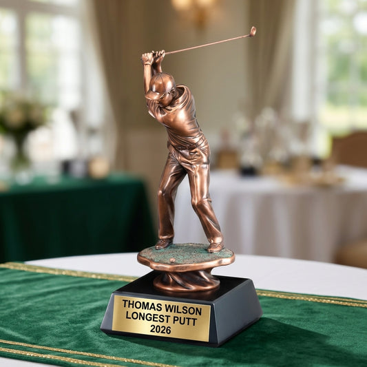 Personalized | Golf Award | Custom Engraved | Golf Trophy | Hole-in-One Award | Personalized Golfer | Engraved Gift | Tournament Prize - View 2