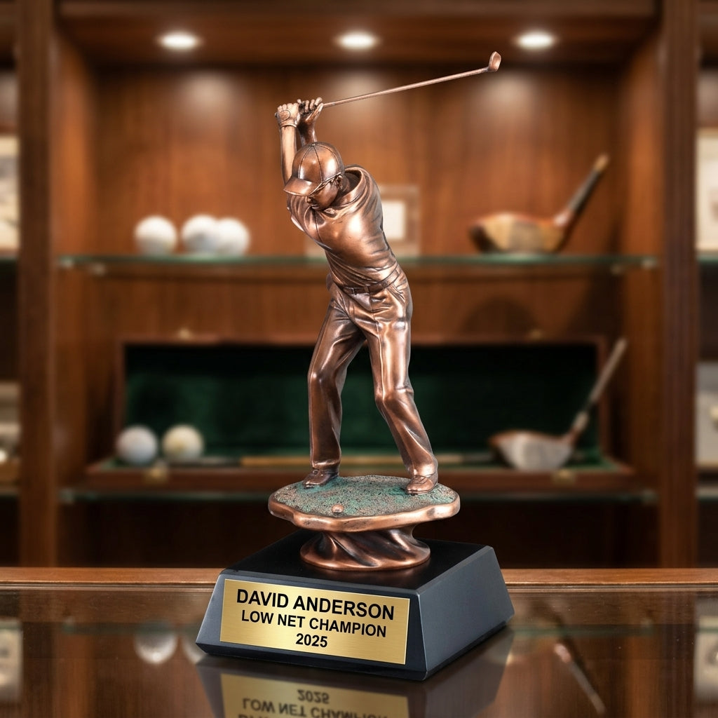 Personalized | Golf Award | Custom Engraved | Golf Trophy | Hole-in-One Award | Personalized Golfer | Engraved Gift | Tournament Prize - View 3