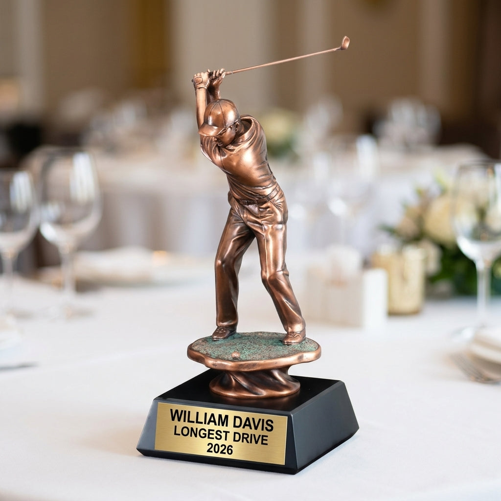 Personalized | Golf Award | Custom Engraved | Golf Trophy | Hole-in-One Award | Personalized Golfer | Engraved Gift | Tournament Prize - View 5