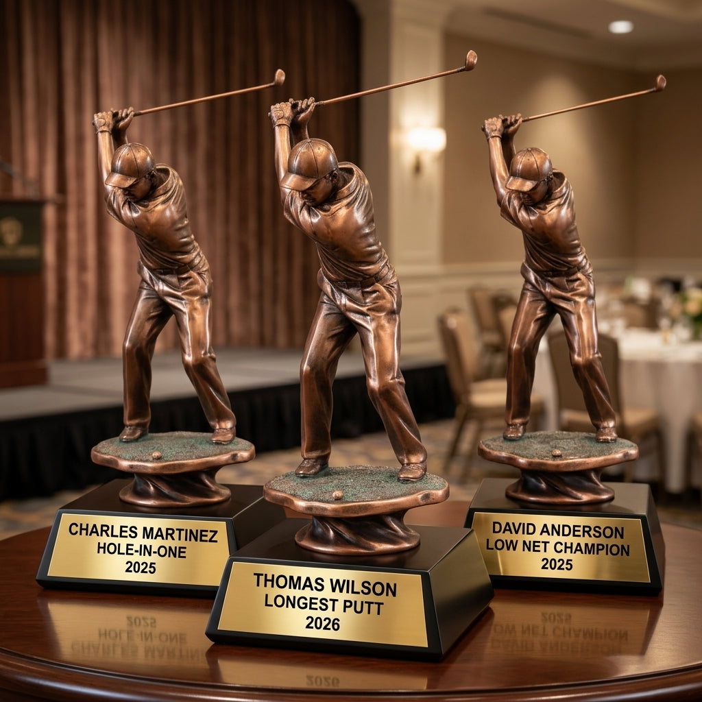 Personalized | Golf Award | Custom Engraved | Golf Trophy | Hole-in-One Award | Personalized Golfer | Engraved Gift | Tournament Prize - View 6