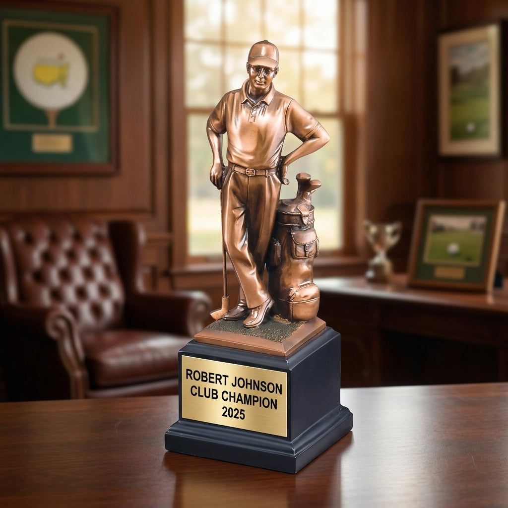 Personalized | Golf Award | Custom Engraved | Golf Trophy | Golfer Award | Engraved | Longest Drive | Tournament Prize | Retirement Gift - View 4