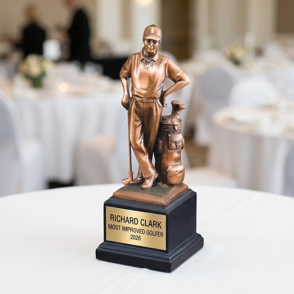 Personalized | Golf Award | Custom Engraved | Golf Trophy | Golfer Award | Engraved | Longest Drive | Tournament Prize | Retirement Gift - View 5