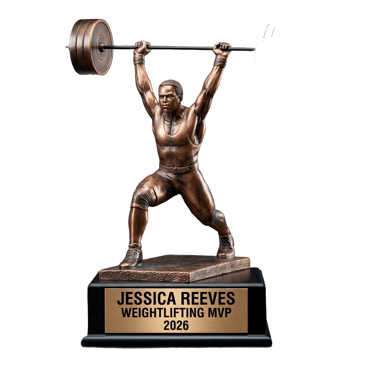 Weightlifting Award - Personalized Trophy - Custom Engraved Bodybuilding Gift - Gym Award