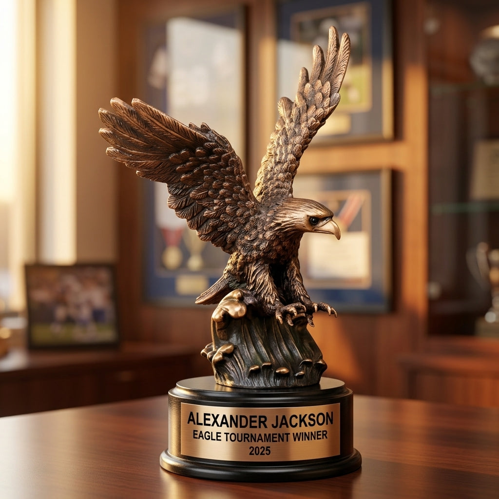 Eagle Award Trophy | Personalized | Custom Engraved | Eagle Landing Award | Personalized Gift | Recognition Trophy - View 5
