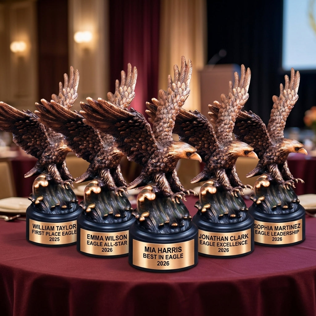 Eagle Award Trophy | Personalized | Custom Engraved | Eagle Landing Award | Personalized Gift | Recognition Trophy - View 6