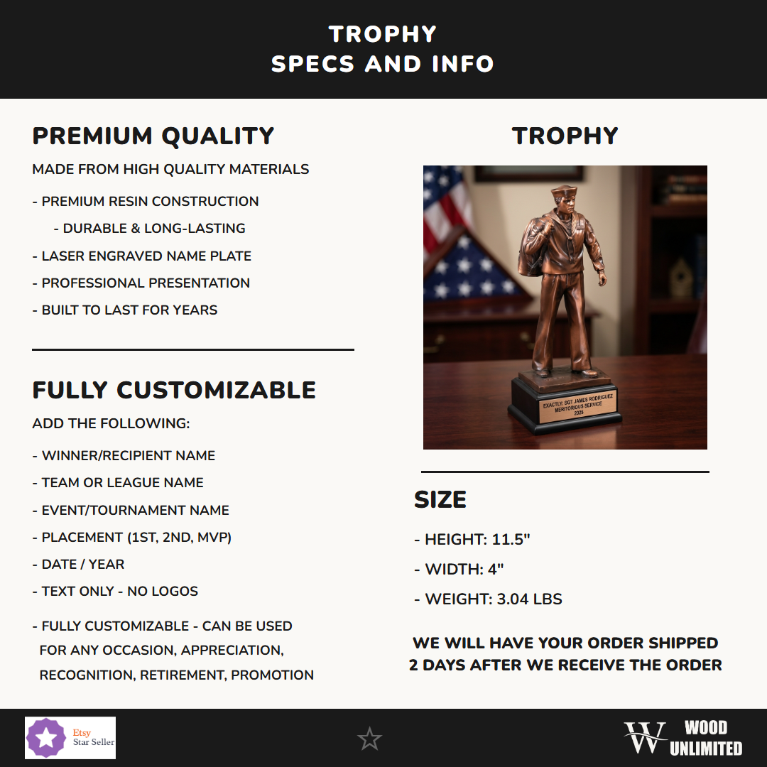 Victory Resin Award 11.5"